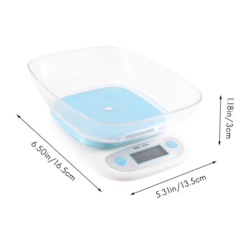 A67P Digital Kitchen Food Scale with Removable Tray & High-Precision Weighing