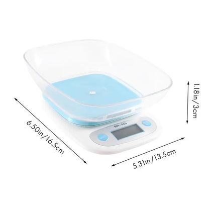 A67P Digital Kitchen Food Scale with Removable Tray & High-Precision Weighing