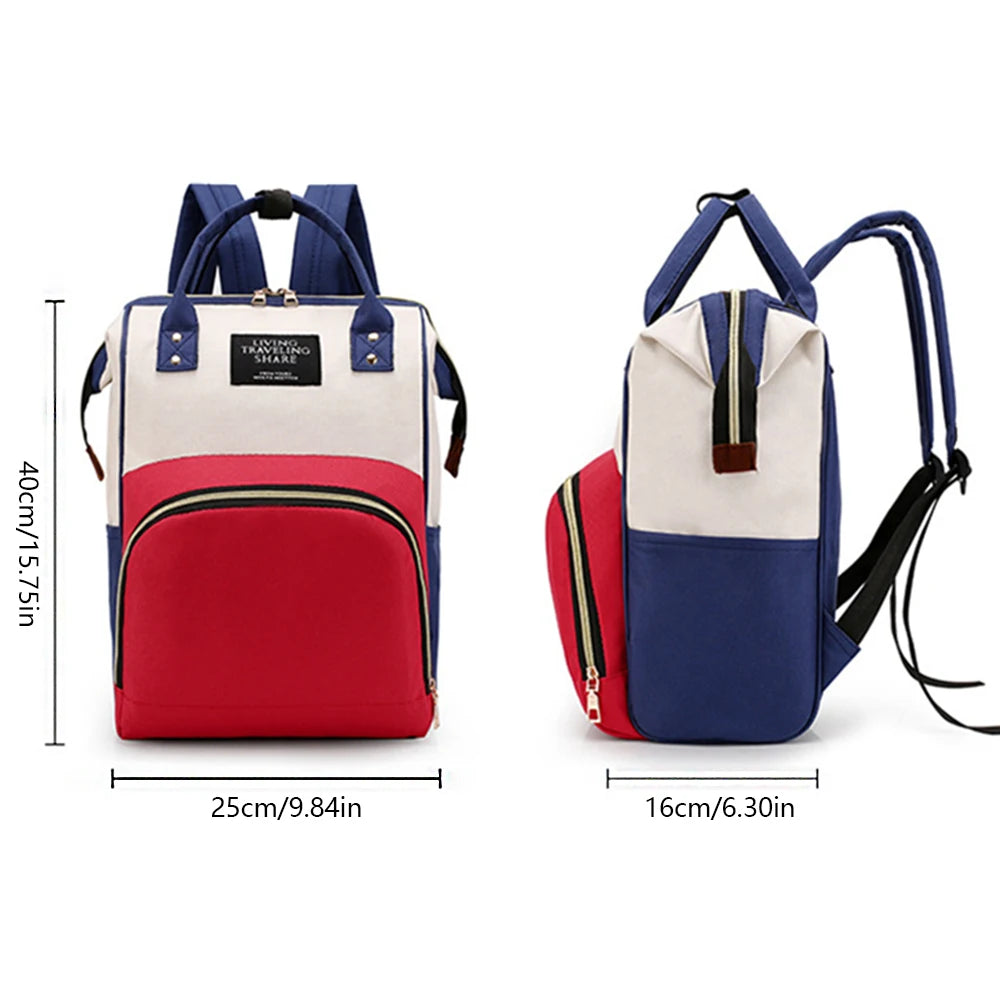 Fashionable and Multifunct Mummy Bag Large Capacity Storage Backpack Baby Bottle Insulation Storage Bag Diaper Organize Backpack