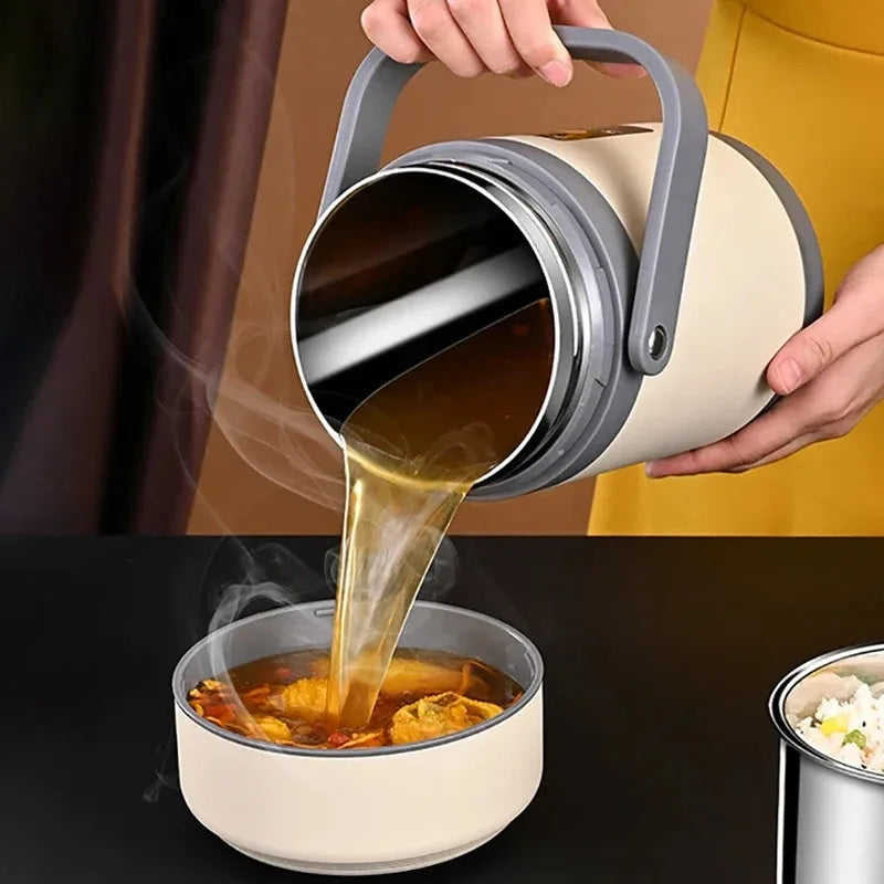USB Electric Heated Lunch Box Stainless Steel Food Warmer Bento Thermal Boxes for Office School Lunch Box Container Constant 65℃