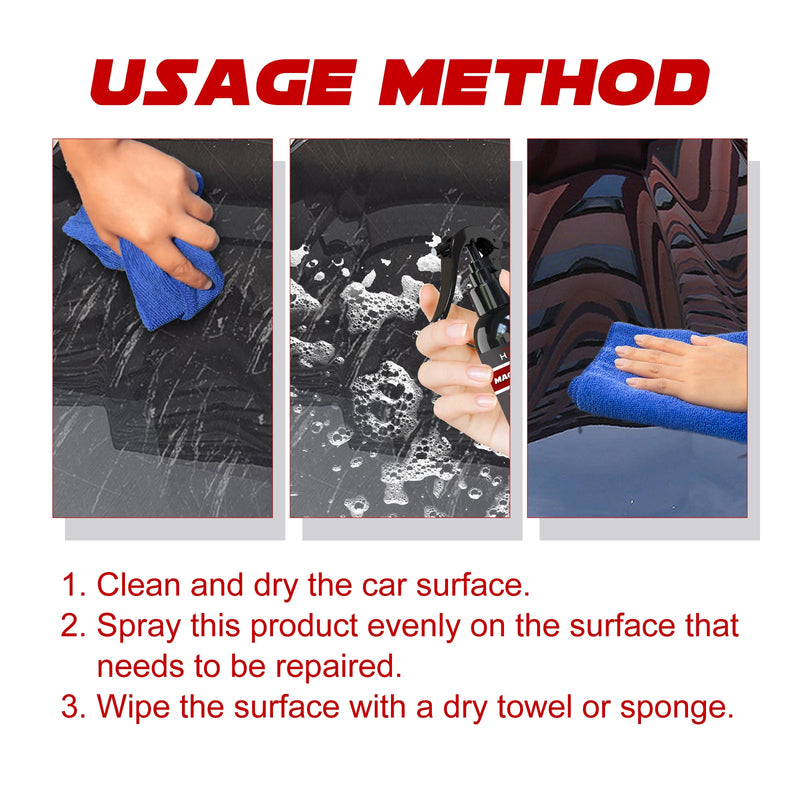 Graphene Nano Ceramic Car Coating Kit - Universal Professional Car Beauty High Gloss Car Paint Protection Long-Lasting Gloss
