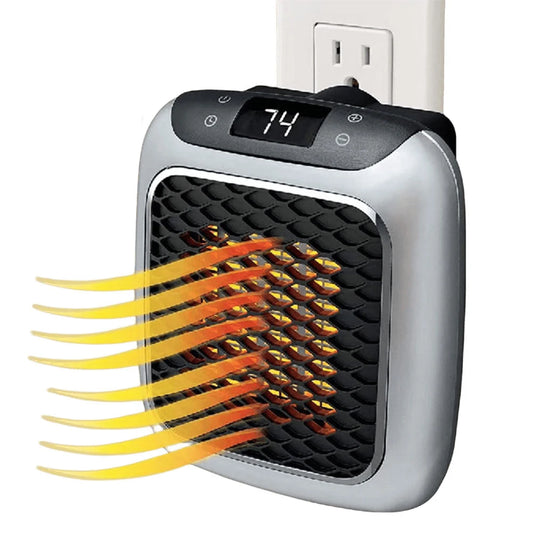 Mini Plug-In Electric Heater, Wall Mounted Room Heater, Low Noise Portable Fan Heater