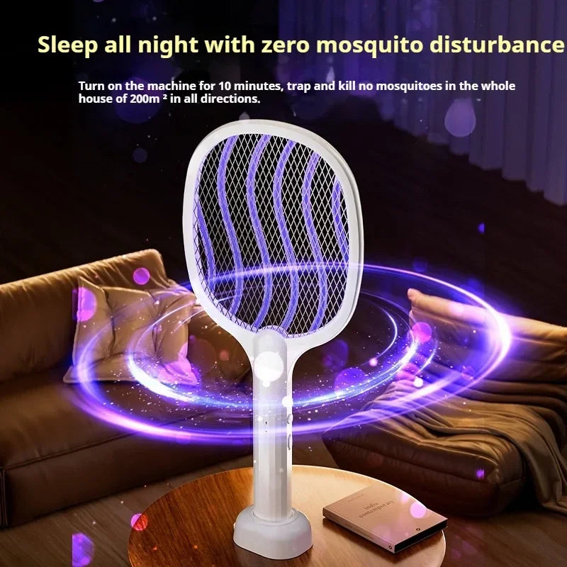 2 in 1 Electric Mosquito Killer Mosquito Lamp with Violet Light Mosquito Trapping USB Rechargeable Portable Mosquito Killer