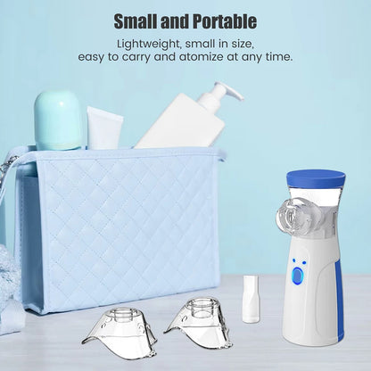 Portable Mesh Nebulizer, Handheld Silent Inhaler, Fine Mist Nebulizer