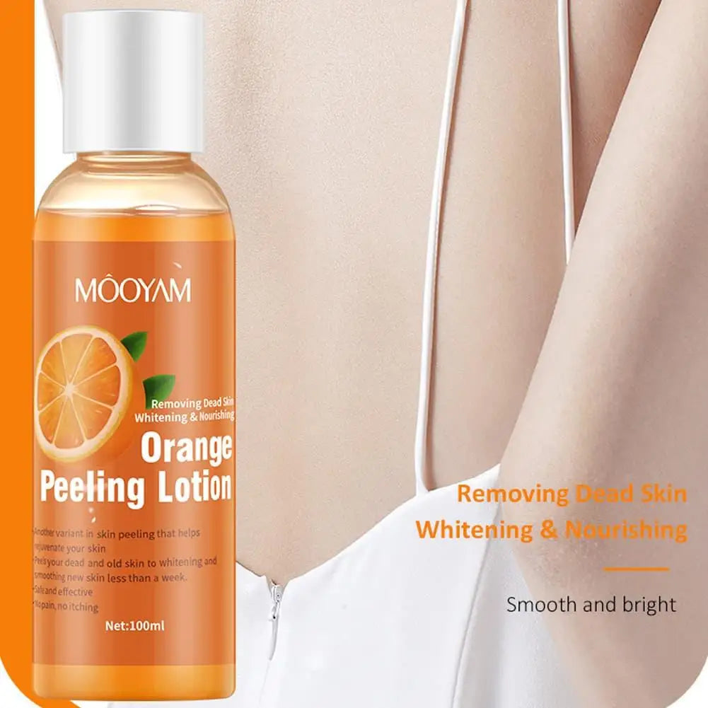 Orange Peel Exfoliating Body Lotion & Scrub for Smooth, Soft and Moisturized Skin