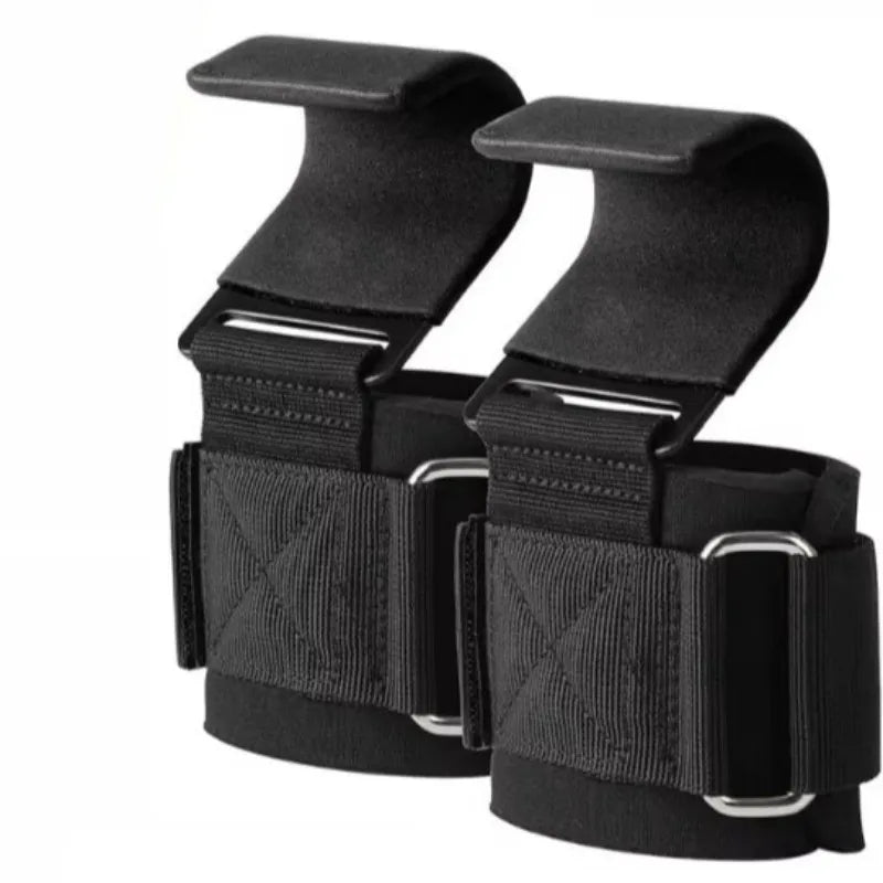 Weight Lifting Hooks Pair Heavy Duty Power Wrist Straps Hand Grip Support For Deadlifts Pull Ups Gym Gloves For Men and Women