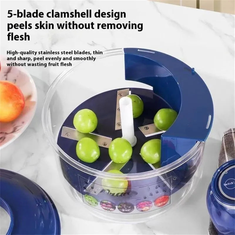 Automatic Electric Grape Peeler Machine - Hands-Free Skin Remover for Berries Fruits, Fruit Prep Tool, Effortless Peeling