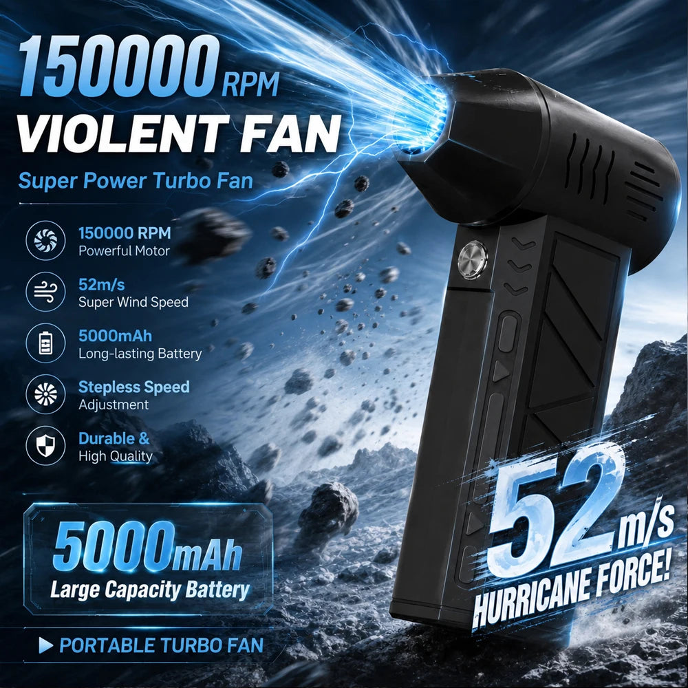 X6 Turbo Jet Blower 150000RPM Powerful Air Blower Brushless Motor Turbo Fan Jet Fan Cleaning Air Duster Blower Air Puissant Tool