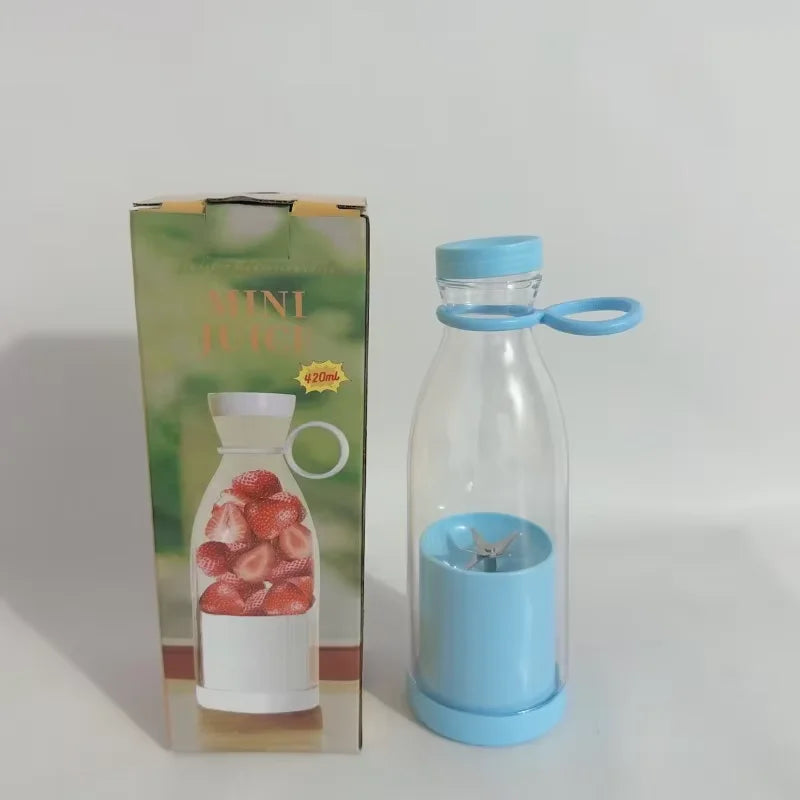 420ml Home Juice Cup with Removable Cutter Head Leak-Proof Lid Powerful Mini Blender Portable Electric Juicer Cup Kitchen Tool