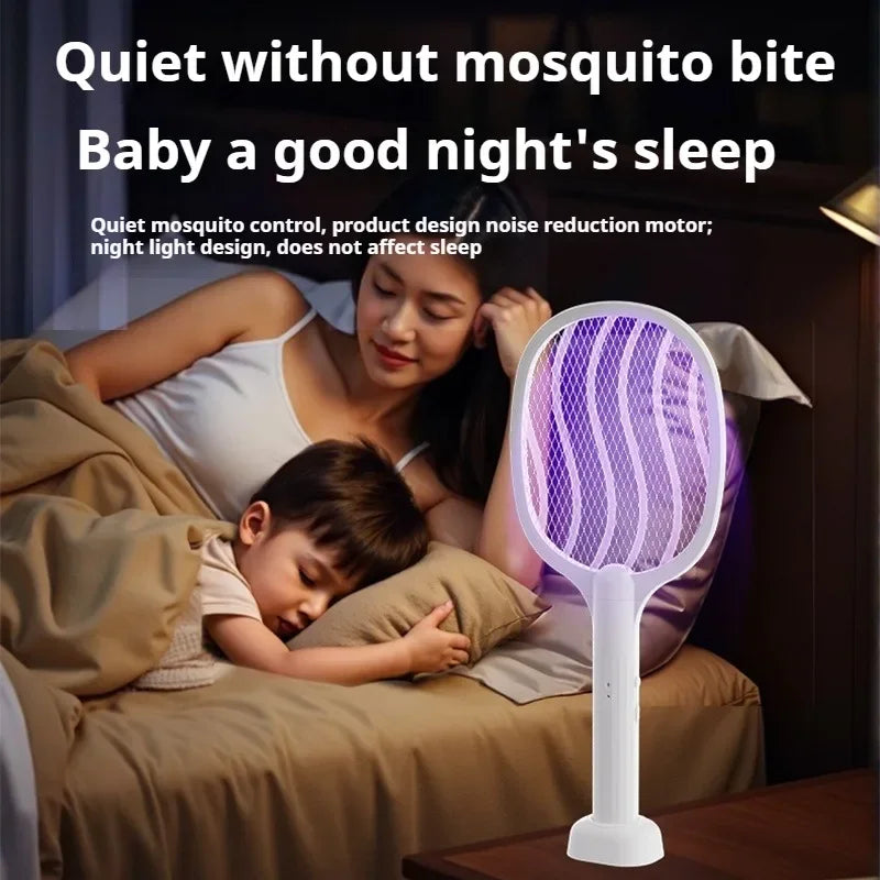 2 in 1 Electric Mosquito Killer Mosquito Lamp with Violet Light Mosquito Trapping USB Rechargeable Portable Mosquito Killer