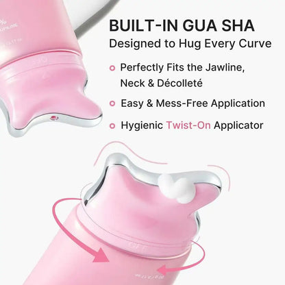 PDRN Collagen Neck Cream with Gua Sha Roller – 5% Volufiline Moisturizer 90g