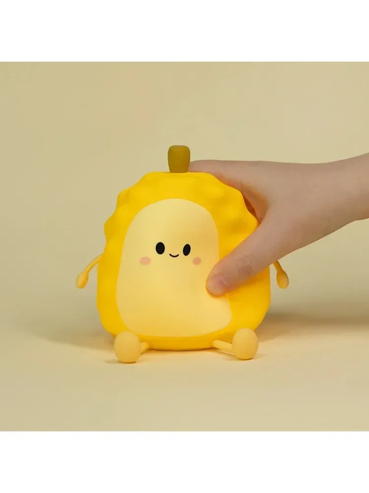 مصباح ليلي إبداعي من السيليكون على شكل دوريان مع شحن USB، وسطوع خافت ومؤقت