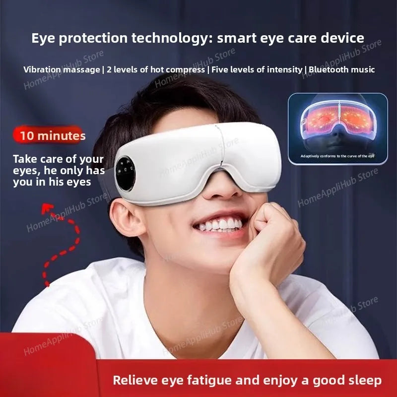 Home Use Smart Eye Massager  Rechargeable Heated Eye Care Device with Airbag Vibration massage vibrators migraine face massagers