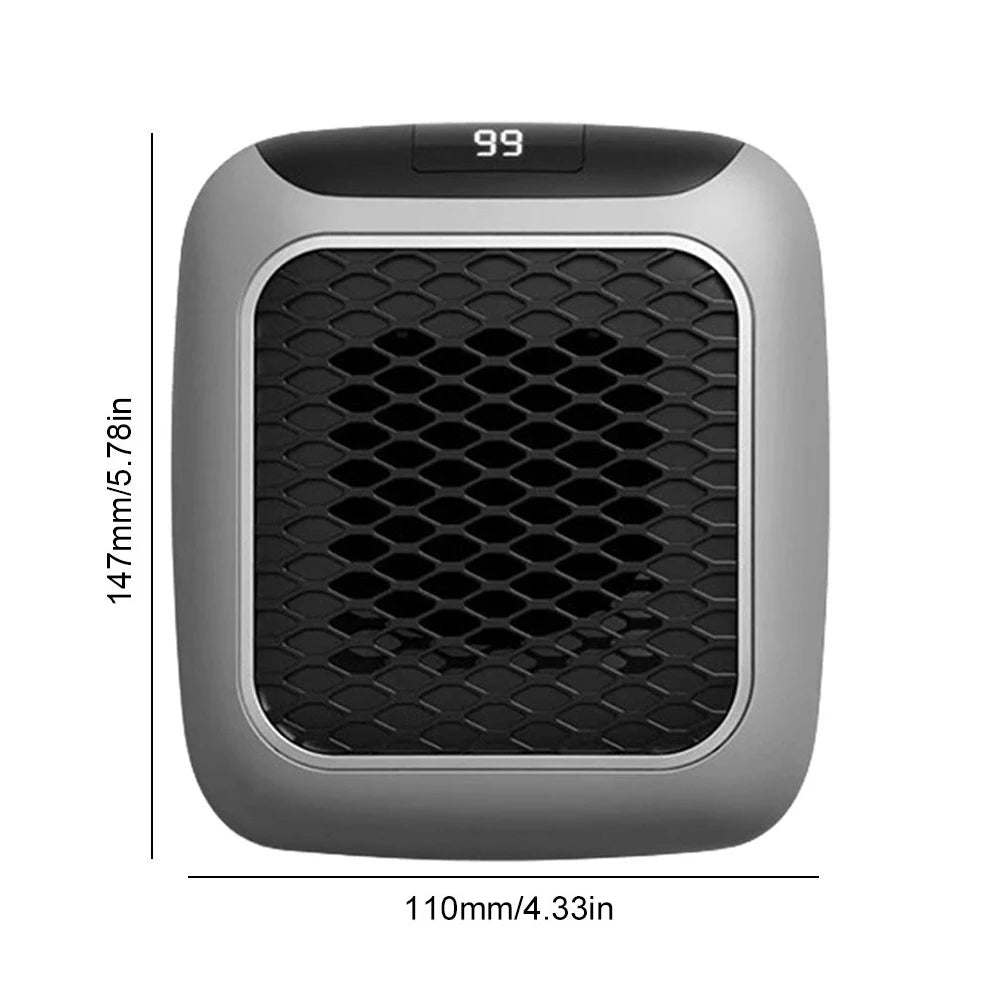 Plug In Heater Mini Electric Heater Warmer Low Noise Wall Mounted Room Heater Portable Heater Fan for Home Office Dorm Room