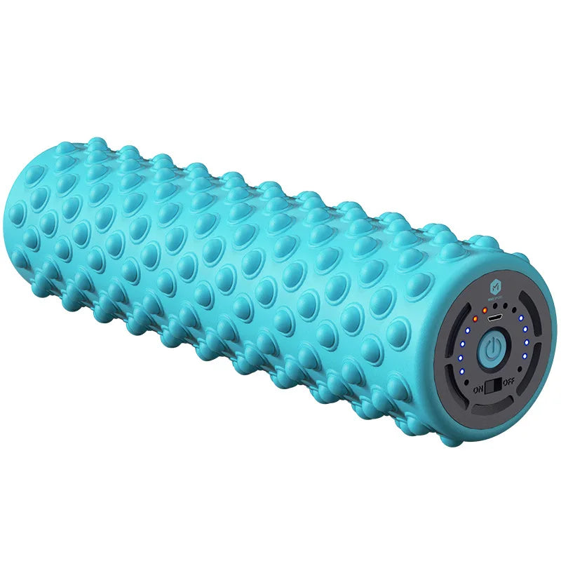 Electric Foam Axis Muscle Relaxer Leg Massage Stick Roller Exercise Fitness Equipment Vibration Yoga Column