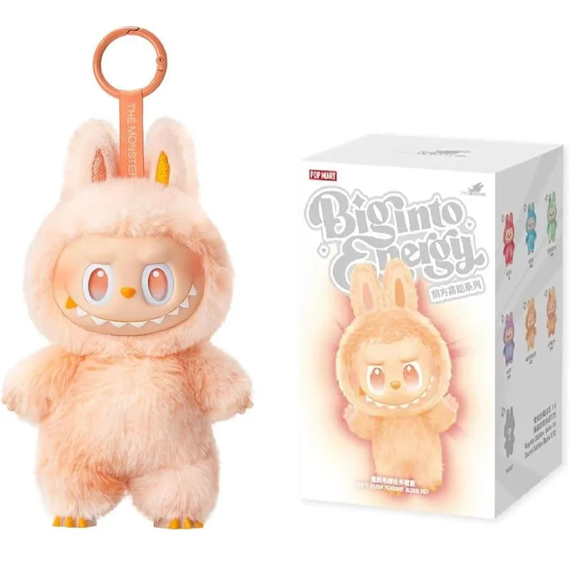 Genuine Labubu THE MONSTERS 3.0 Big into Energy Plush Doll - Pop Mart Official Blind Box Soft Collectible Toys