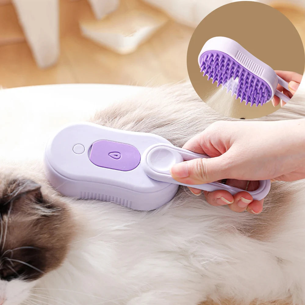 Newest Cat Dog Spray Comb Pet Grooming Accessories Multi Functional Cats Massage Brush Hair Removal Combs Cepillo Vapor Gato