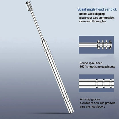 6Pcs Ear Wax Removal Kit, Ear Cleaning Tools, Ear Picks & Curette Set