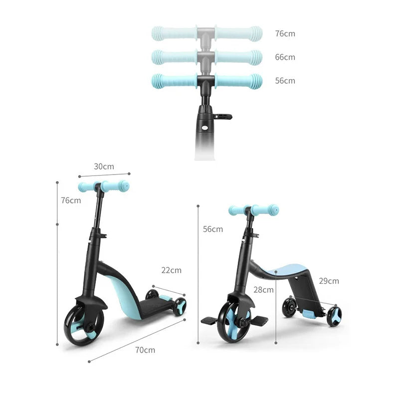Children's balance car Children's scooter Baby pedal tricycle Scooter Multifunctional baby tricycle