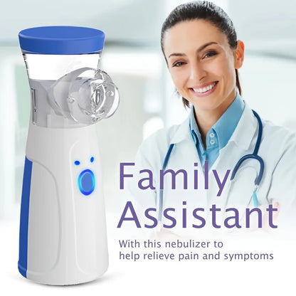 Portable Mesh Nebulizer, Handheld Silent Inhaler, Fine Mist Nebulizer
