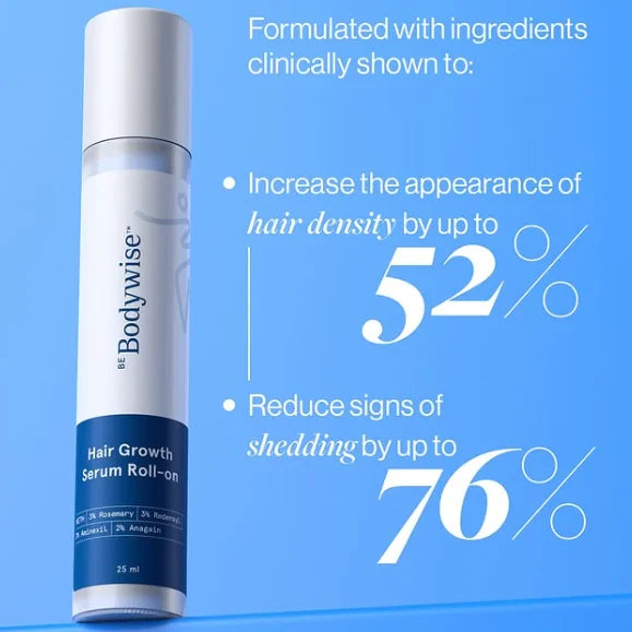 2pack 25ml Rosemary Be Bodywise Hair Growth Serum Roll On Thicker Stronger Hair Care Increase Hair Density Original Serum Stick