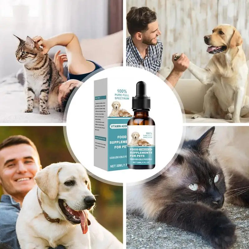 Dog Nutritional Supplement Pet Body Nutrition Support Dog Food Supplements For Health 30ml Supplement For Dogs To Support Body