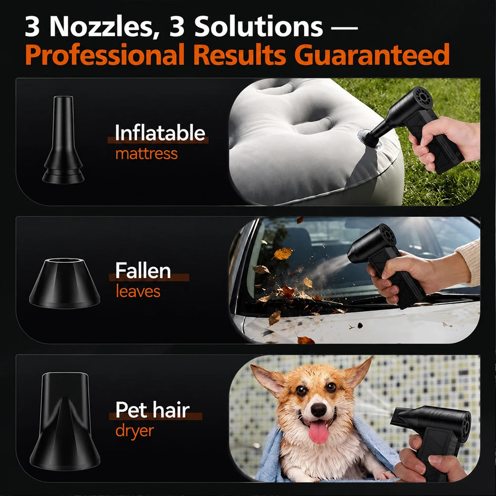 X6 Turbo Jet Blower 150000RPM Powerful Air Blower Brushless Motor Turbo Fan Jet Fan Cleaning Air Duster Blower Air Puissant Tool