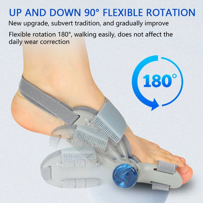 Adjustable Bunion Corrector Foot Brace | Rotatable Toe Separator & Hallux Valgus Support for Toes