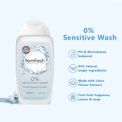 Femfresh Intimate Wash with Lightweight Non-Sticky Formula & Gentle Cleansing Lotion