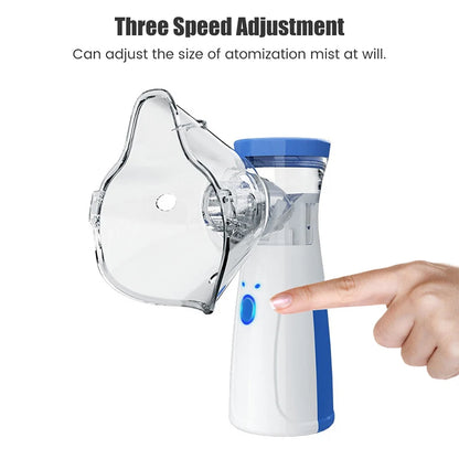 Portable Mesh Nebulizer, Handheld Silent Inhaler, Fine Mist Nebulizer
