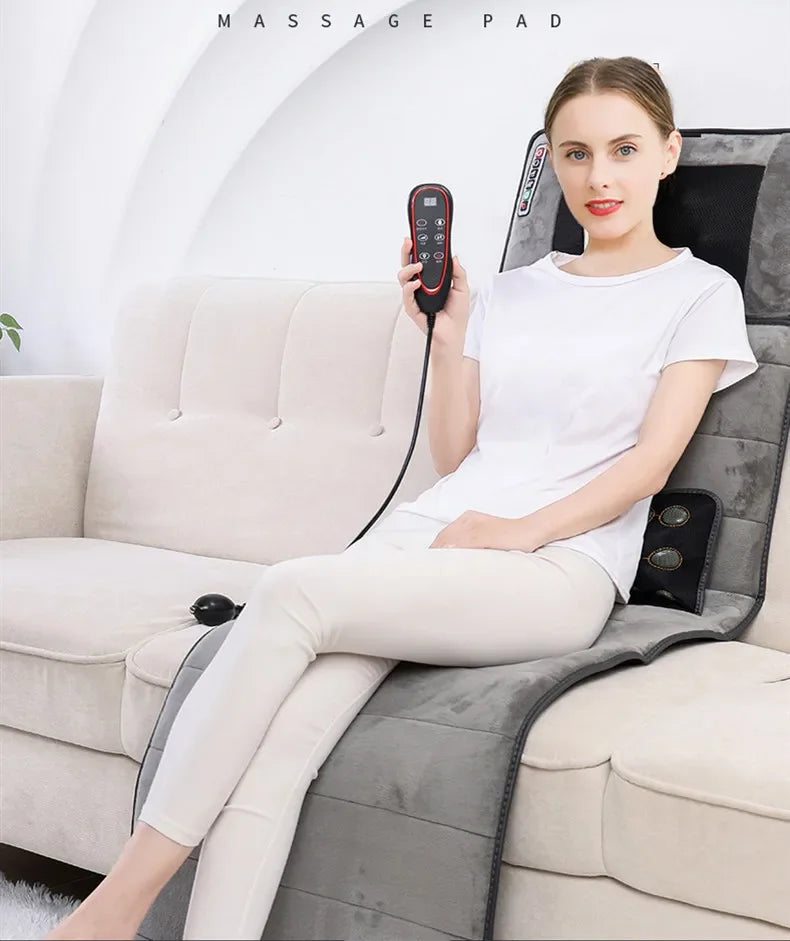 Red Light & Vibrating Massage Pads Body Massage Pads Neck Waist Shoulders and Back Color Red
