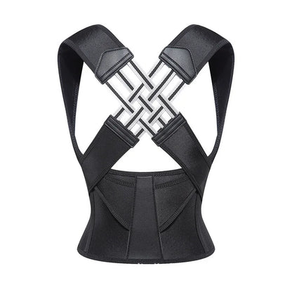 Adjustable Posture Corrector Back Brace with Cross Support Straps for Men & Women