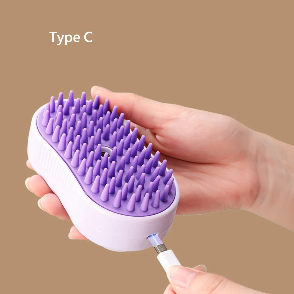 Newest Cat Dog Spray Comb Pet Grooming Accessories Multi Functional Cats Massage Brush Hair Removal Combs Cepillo Vapor Gato