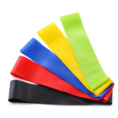 Elastic Resistance Bands | Exercise & Stretching Bands for Yoga, Pilates, CrossFit, Gym & Home Workouts