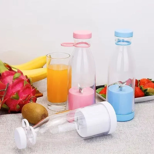 420ml Portable Electric Blender, Mini Juicer Cup, 6-Blade USB Rechargeable Blender
