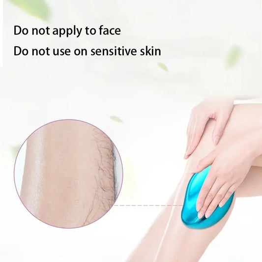 Crystal Hair Eraser | Reusable Nano Glass Hair Removal & Exfoliating Tool for Legs & Body