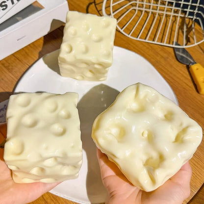 Taba Squishy Cheese Cube – Soft Squeeze Sensory Fidget Toy