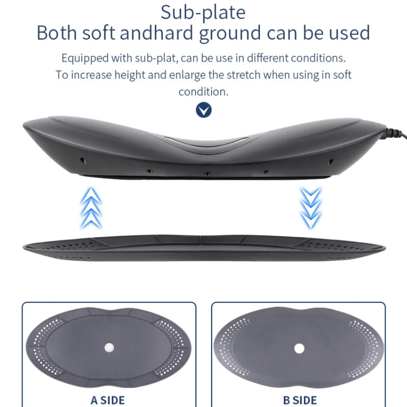 Multi-Level Adjustable Back Vibration Electric Waist Massager Lumbar Traction Device Inflatable Hot Compress Spine