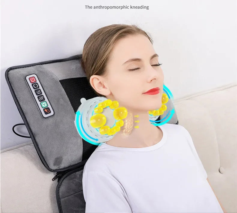 Red Light & Vibrating Massage Pads Body Massage Pads Neck Waist Shoulders and Back Color Red