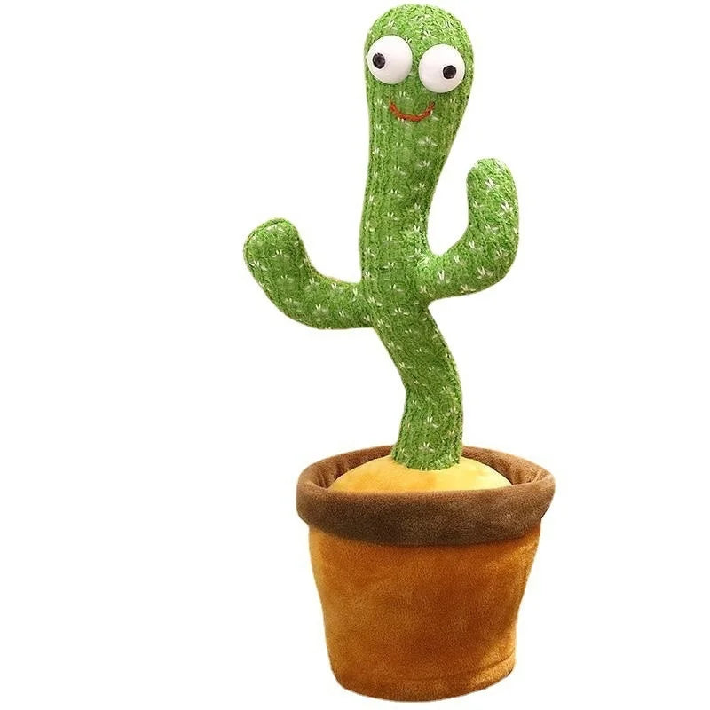 Dancing Cactus Plush Toy with Singing, Dancing & Voice Recording for Kids & Adults