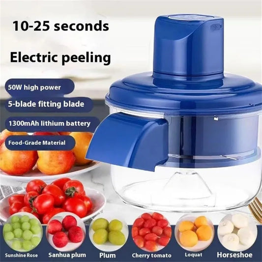 Automatic Electric Grape Peeler, Fruit Skin Remover, Hands-Free Berry Peeling Tool