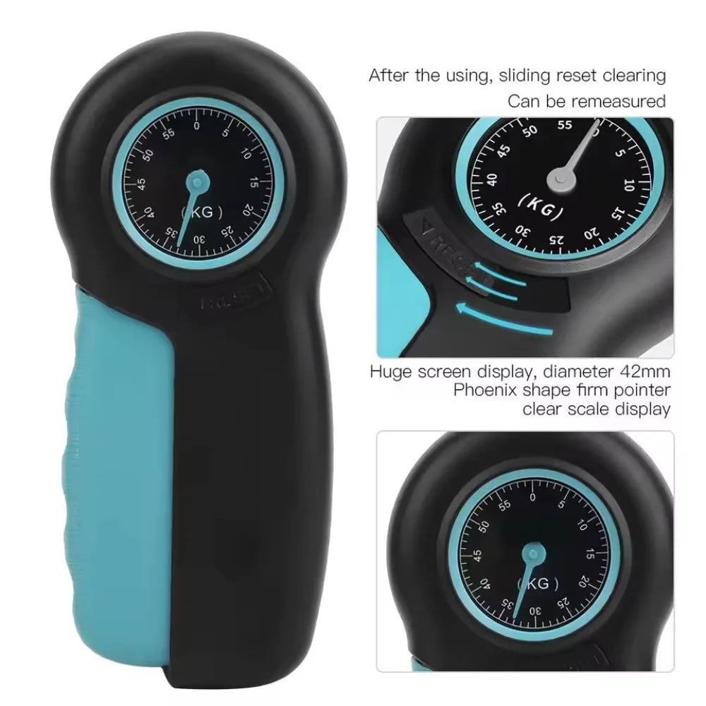 Digital Hand Grip Strengthener with Force Gauge – 0–55 kg
