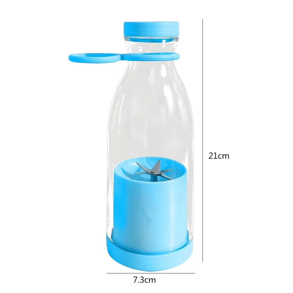 420ml Home Juice Cup with Removable Cutter Head Leak-Proof Lid Powerful Mini Blender Portable Electric Juicer Cup Kitchen Tool