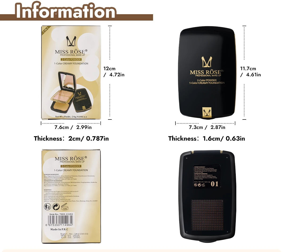 Kiss Beauty Milk Tea Pore-Minimizing Setting Powder Waterproof Oil-Control Natural Matte Long-Lasting Stage Party Makeup for Wom