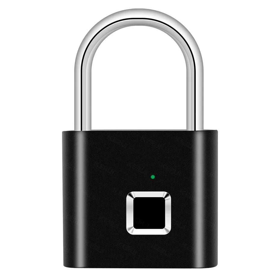 Smart Fingerprint Padlock – Waterproof Keyless Rechargeable Security Lock