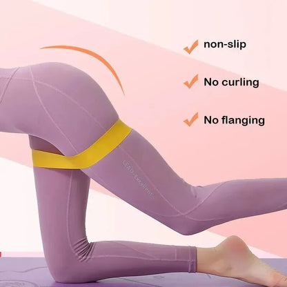Elastic Resistance Bands | Exercise & Stretching Bands for Yoga, Pilates, CrossFit, Gym & Home Workouts