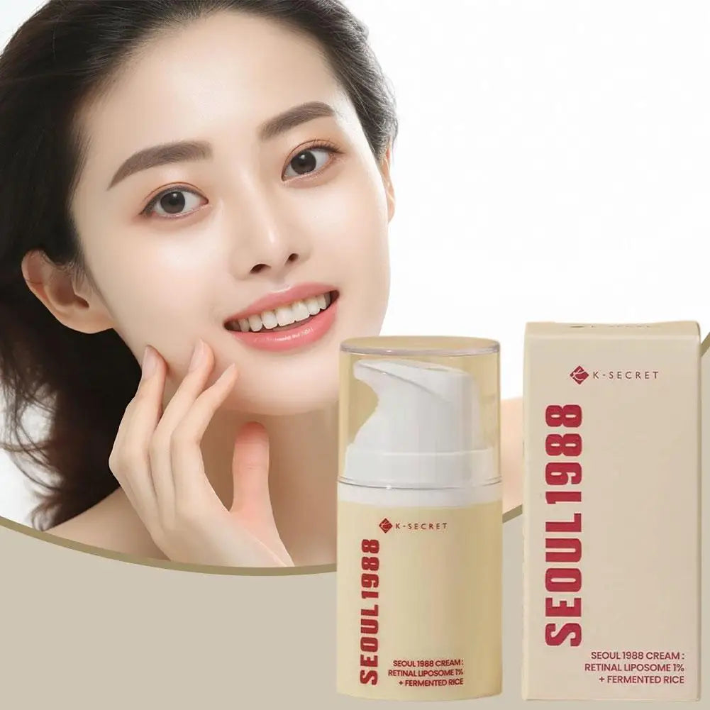 Seoul 1988 Retinol Liposome Facial Care Cream Rice Exfoliating Moisturizing Cream Snail Mucin Cream Nicotinamide Face Skin Care