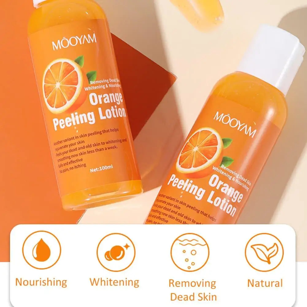 Orange Peel Exfoliating Body Lotion & Scrub for Smooth, Soft and Moisturized Skin