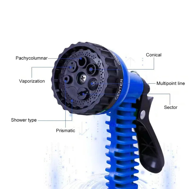  1 Piece Garden Sprinkling Hose With Spray Gun, Portable Sturdy Garden Watering Hose, For Vehicle Washing & Lawn Watering ﻿