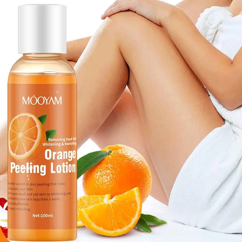 Orange Peel Exfoliating Body Lotion & Scrub for Smooth, Soft and Moisturized Skin